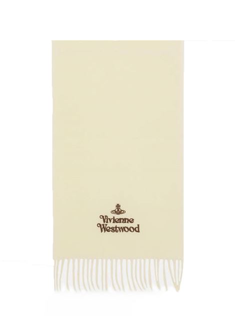 sciarpa emroidered unisex bianca VIVIENNE WESTWOOD | 81030007-W00Q7-AABA401